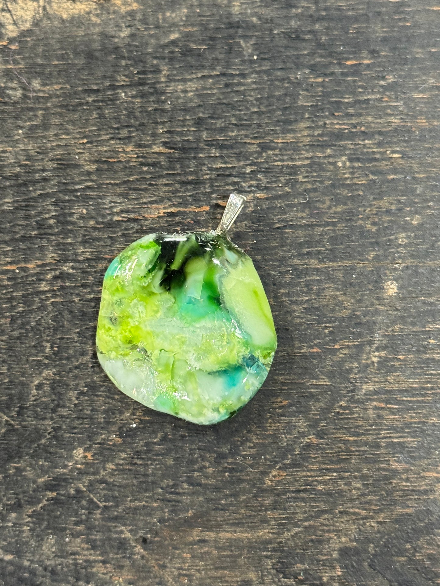 Recycled Fused Glass Pendant
