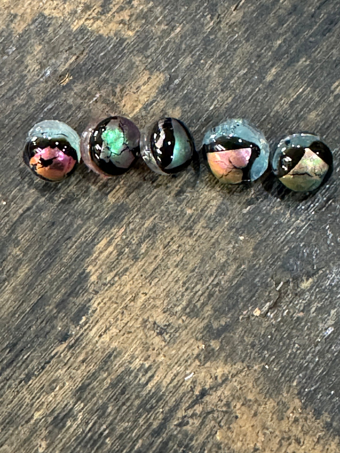 Recycled Fused Glass-Small Button