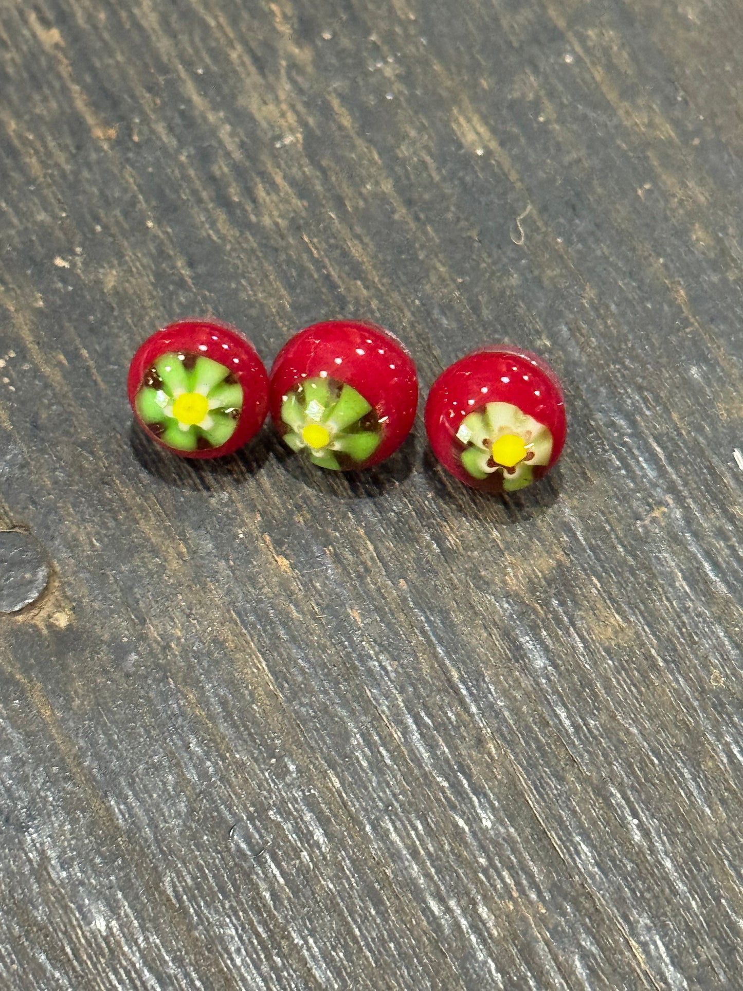 Recycled Fused Glass-Small Button