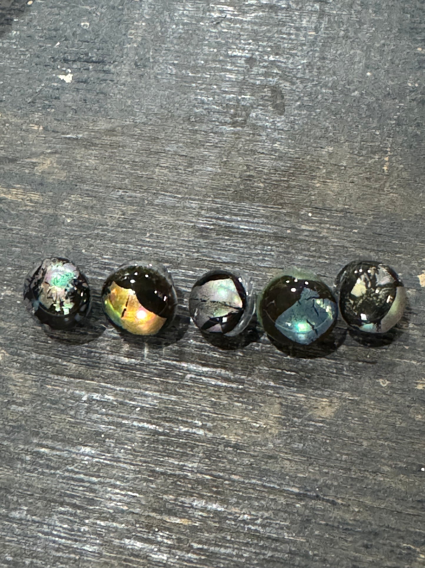 Recycled Fused Glass-Small Button