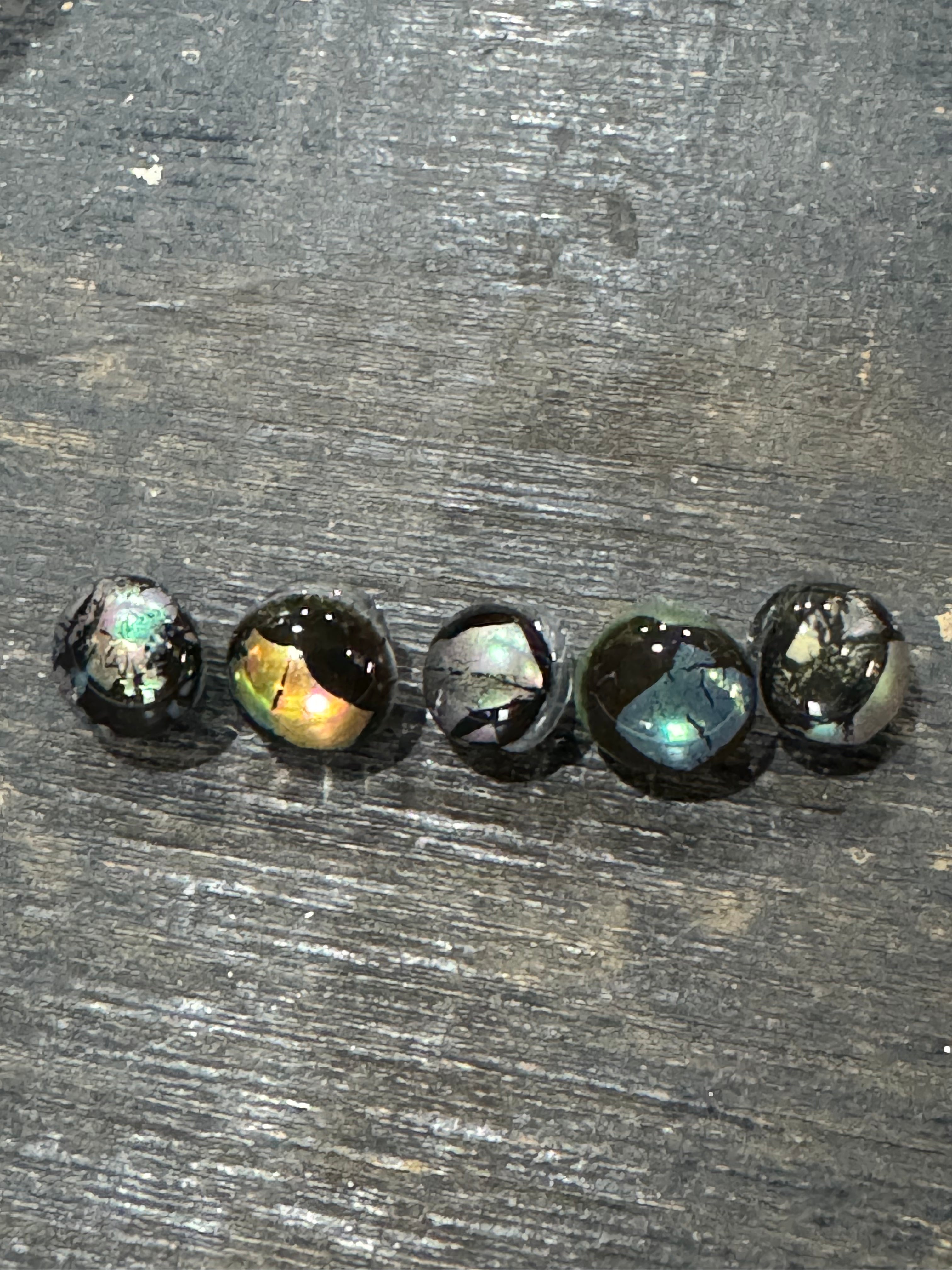 Recycled Fused Glass-Small Button