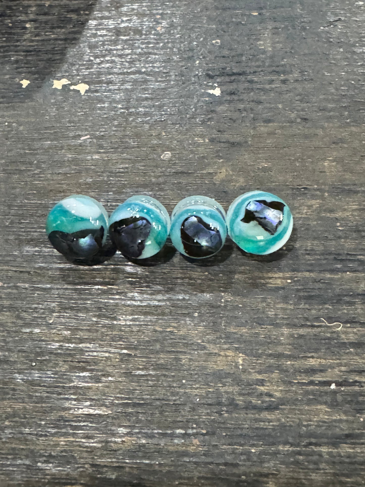 Recycled Fused Glass-Small Button