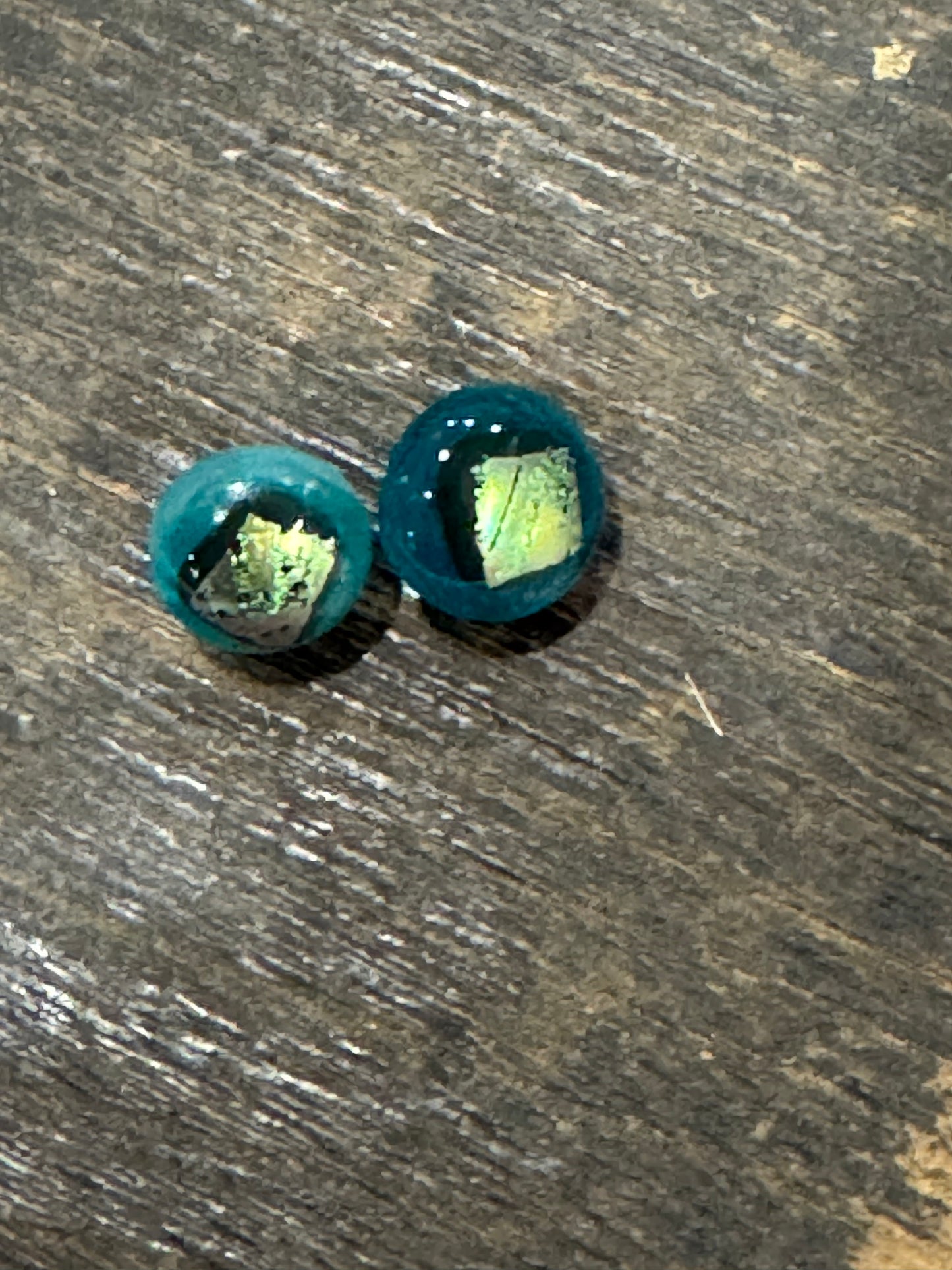 Recycled Fused Glass-Small Button