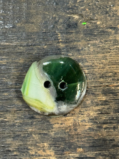 Recycled Fused Glass-XL Button