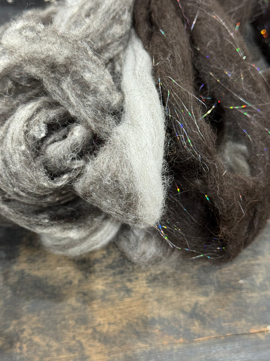 Huacaya Merino Cormo Sparkle-Monochrome