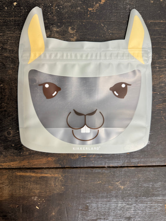 Ziplock Reusable Bag-Llama