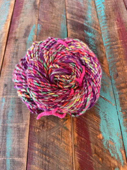 Hand Spun Yarn-Hibiscus