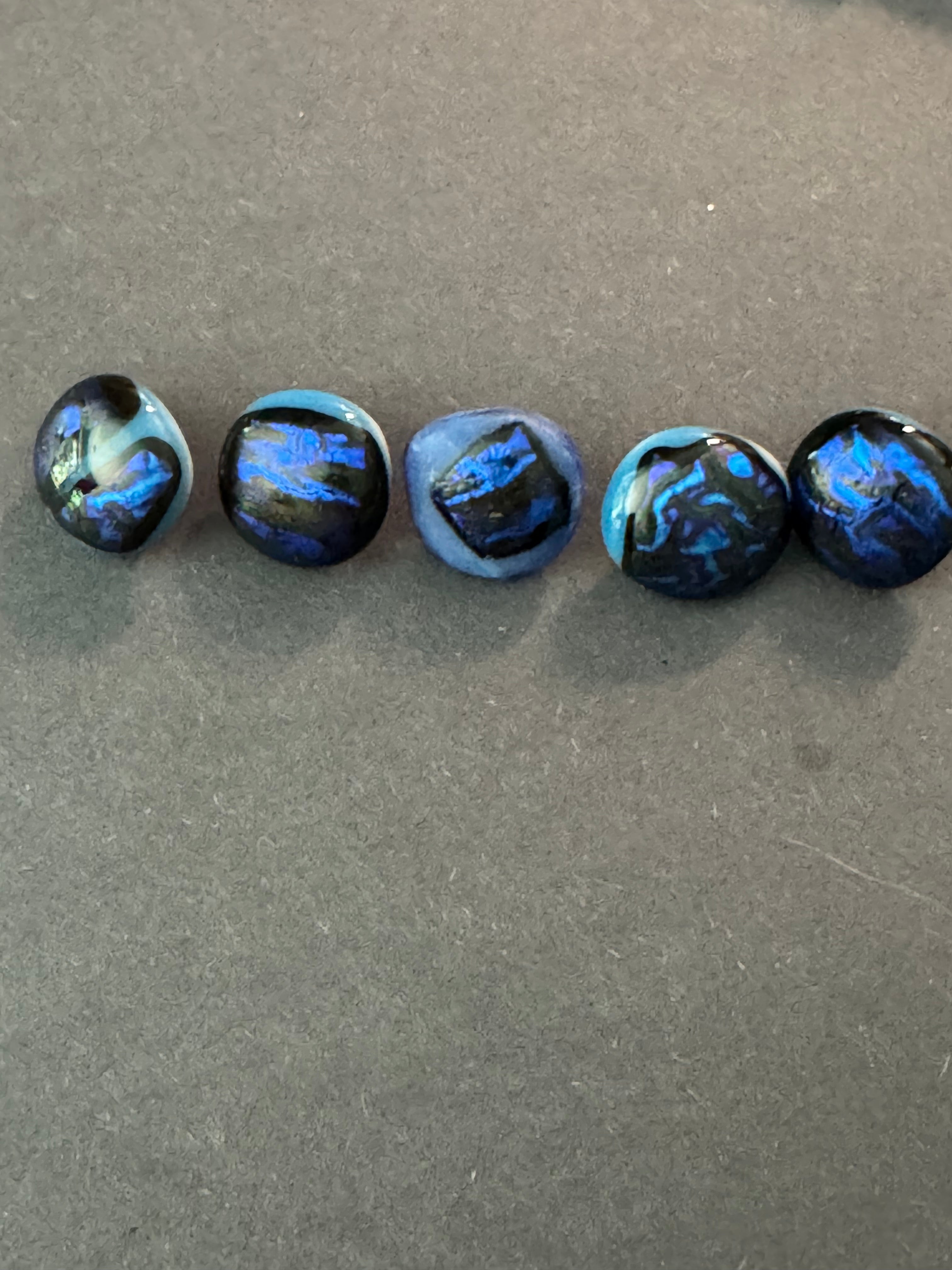 Recycled Fused Glass-Large Button