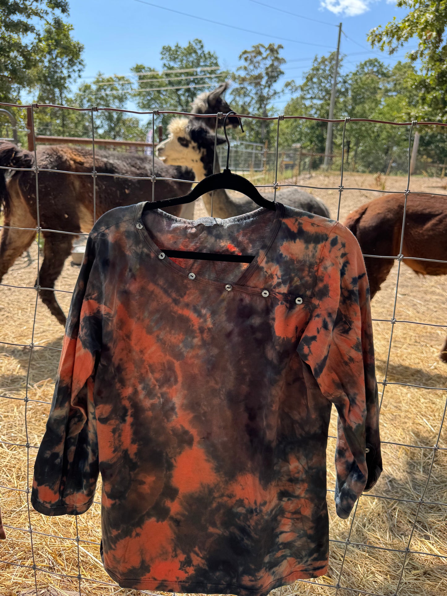 Long Sleeve Ice Dye Shirts