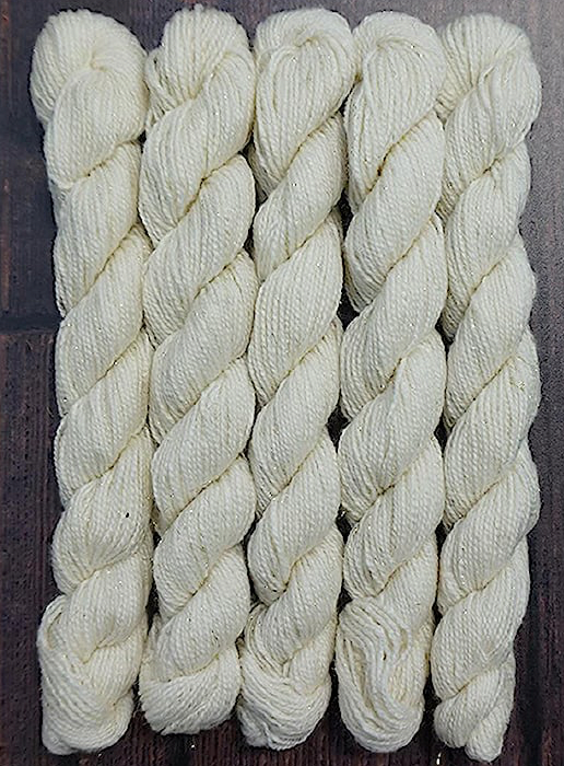 Fingering SW Merino Wool Nylon Gold Sparkle-Mini